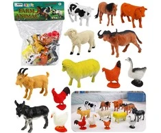 Lean Toys Ūkinių gyvūnų figūrėlės 12 vnt.