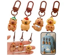 Lean Toys Mini kapibara raktų pakabukų rinkinys, 4 vnt.