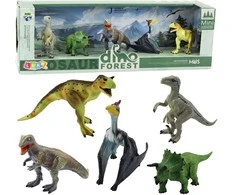 Zestaw Dinozaurų figūrėlių rinkinys Dino Forest, 5 vnt.