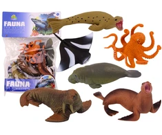 Lean Toys Jūros gyvūnų figūrėlių rinkinys 6 vnt