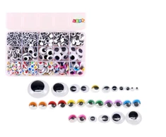 Lean Toys Lipnių judančių akių rinkinys su dėklu, 750 vnt.