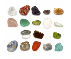 Lean Toys Set of Semi-precious Minerals, Collectible Stones, Educational, 20 pcs.