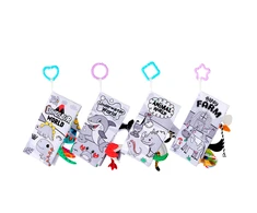 Lean Toys Minkštų sensorinių knygelių kūdikiams rinkinys