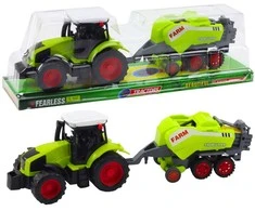 Lean Toys Traktorius su šieno presu