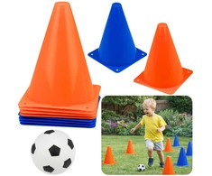 Lean Toys Treniruočių konusai mėlyni ir oranžiniai 8 vnt.