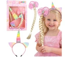 Lean Toys Vienaragio plaukų aksesuarų rinkinys vaikams