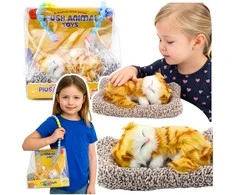 Lean Toys Dekoratyvinė figūrėlė – mieganti katė su pagalvėle
