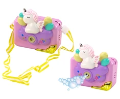 Lean Toys Muilo burbulų mašina su vienaragiu