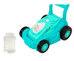 Lean Toys Žalias muilo burbulų pūtimo žoliapjovės žaislas vaikams
