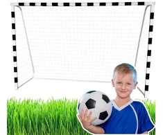 Lean Toys Futbolo vartai su kvadratiniu rėmu 300x200x110 cm