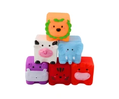 Lean Toys Minkšti vonios kubeliai gyvūnų formos