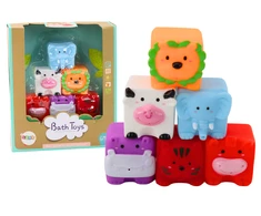 Lean Toys Minkšti vonios kubeliai gyvūnų formos