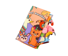 Lean Toys Minkšta edukacinė knygelė su miško gyvūnais