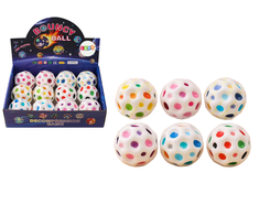 Lean Toys Baltas žaislinis kamuolys 7 cm