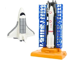 Lean Toys Space Station Rocket Shuttle Satellites Cosmonauts Lights