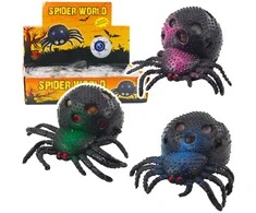 Lean Toys Žaislas stresui mažinti voriukas su gelio rutuliukais, 7x5x5 cm
