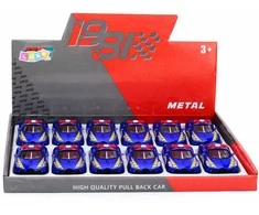 Lean Toys Policijos sportinis automobilis mėlynas 12 vnt.