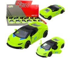 Lean Toys Metalinis sportinis automobilis 1:43 neoninis