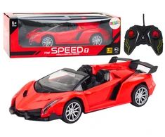 Lean Toys Raudonas Nuotoliniu Būdu Valdomas Sportinis Automobilis RC 1:18