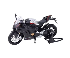 Lean Toys SPORTINIS MOTOCIKLAS IŠ METALO – Juodas V4 1:12