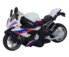 Lean Toys Sportinis motociklas su trinties pavara, 3 spalvos