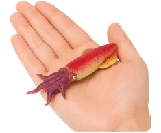 Lean Toys Squid Rubber Figurine Stretchable Realistic Sea Animal 14 cm