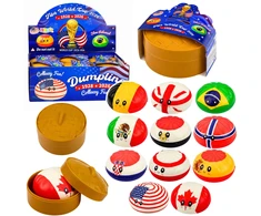 Lean Toys Squishy dumpling dumpling with flags fragrant foam box 8.5 cm