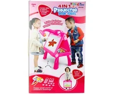 Lean Toys Piešimo lenta/projektorius, rožinė