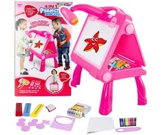 Lean Toys Piešimo lenta/projektorius, rožinė
