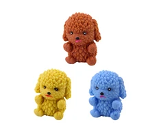 Lean Toys Šuns Formos Guminis Žaislas 7x6 cm