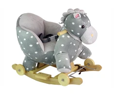Lean Toys Supuoklinis arkliukas su baltais taškeliais, 46 cm