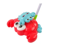 Lean Toys Žaislinis stumdukas krabas su muzika ir šviesomis