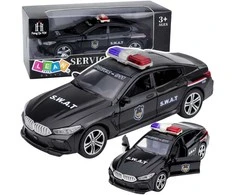 Lean Toys SWAT automobilis juodas
