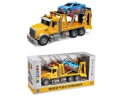 Lean Toys Vilkties sunkvežimis su sportiniu automobiliu 2in1