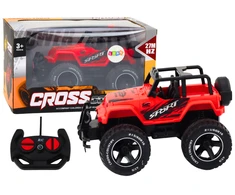 Lean Toys Nuotoliniu būdu valdomas visureigis RC automobilis 1:18, raudonas