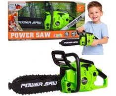 Lean Toys Žaislinis grandininis pjūklas žalias