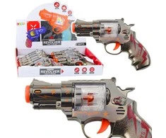 Lean Toys Žaislinis revolveris su šviesos ir garso efektais
