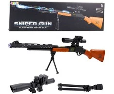 Lean Toys Žaislinis šautuvas AK-528 su šviesos ir garso efektais