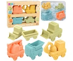 Lean Toys Guminiai automobiliai 4 vnt.
