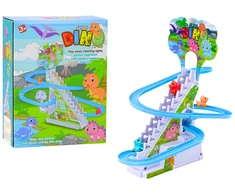 Lean Toys Dinozaurų Čiuožyklos Žaidimų Rinkinys su Šviesomis ir Garsais