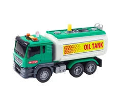Lean Toys Žalias žaislinis sunkvežimis su vandens funkcija ir šviesomis
