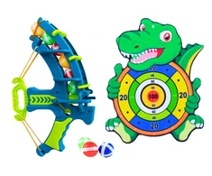 Lean Toys Drakono taikinio ir Velcro kamuoliukų šaudymo rinkinys