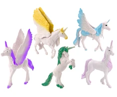 Lean Toys Vienaragio ir Pegaso Figūrėlių Rinkinys, 6 vnt.