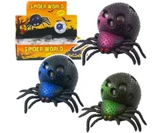 Lean Toys Žaislas stresui mažinti voriukas su gelio rutuliukais, 7x5x5 cm