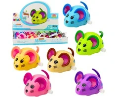 Lean Toys Mechaninė pelė, 8 cm, įvairios spalvos