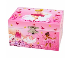 Lean Toys Muzikinė papuošalų dėžutė rožinė