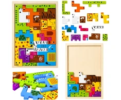 Lean Toys Medinė dėlionė 20 vnt.