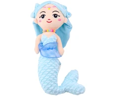 Lean Toys Pliušinis žaislas - mėlyna undinėlė, 32 cm