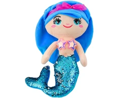 Lean Toys Pliušinis žaislas - mėlyna undinėlė, 30 cm