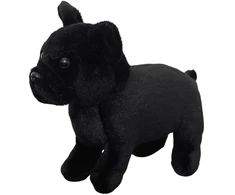 Lean Toys Pliušinis žaislas - juodas šuniukas, 19 cm